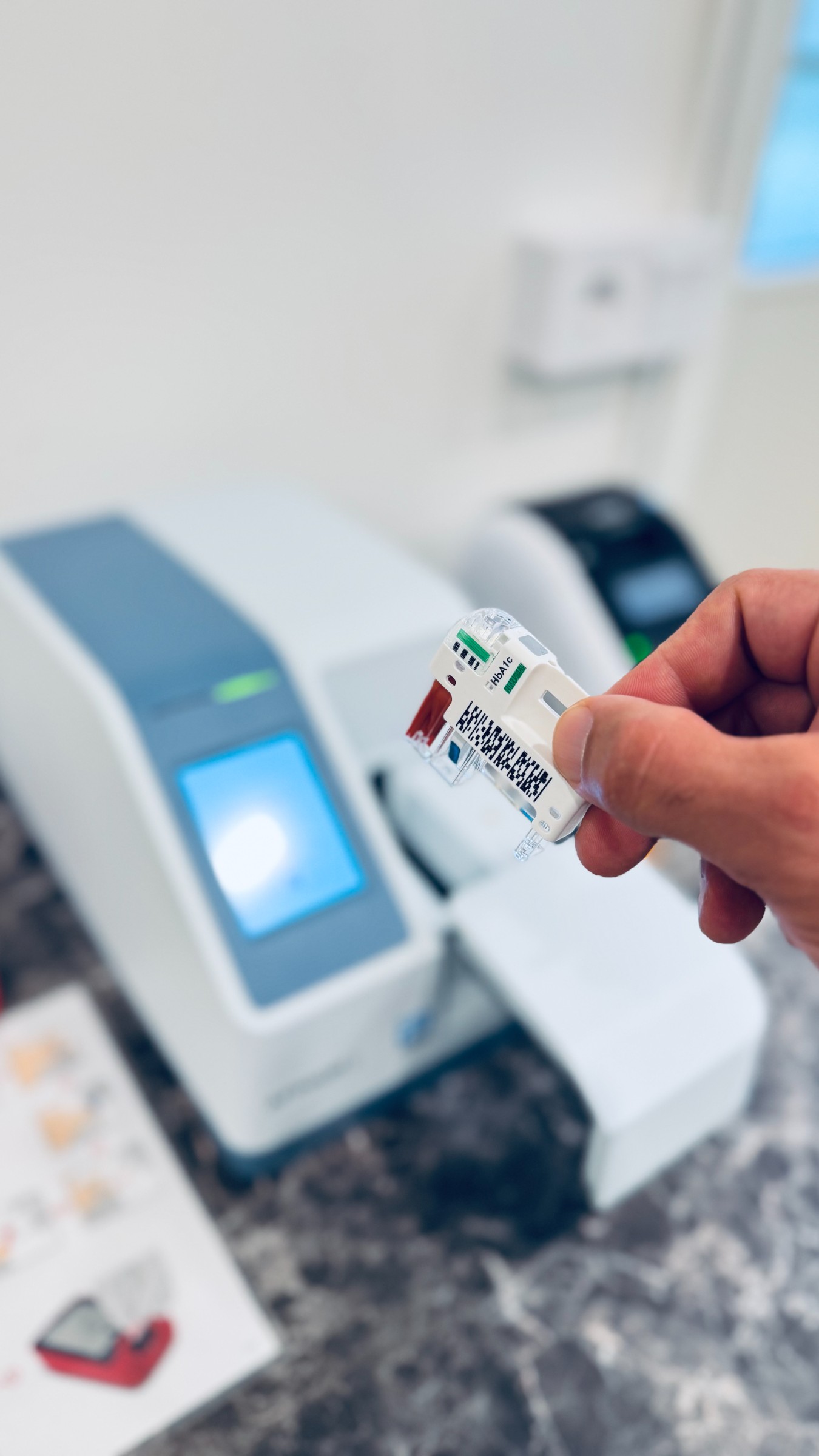 Maskin blodmarkör HbA1c kasset